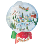 Winter Village Snow Globe Christmas Advent Calendar