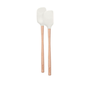 Flex Core Wood Handled Mini Spatula & Spoonula W/Silicone Head