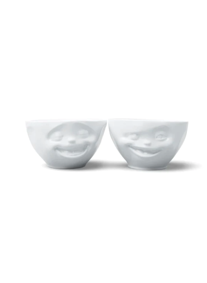 Medium Bowl Set No. 4, Laughing & Winking Face