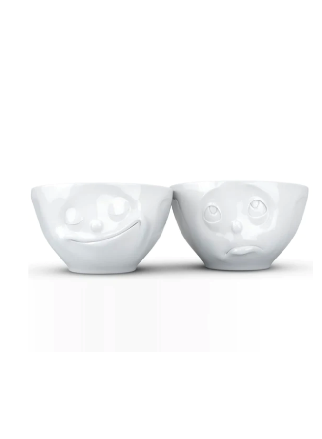 Medium Bowl Set No. 2, Happy & Oh Please Face