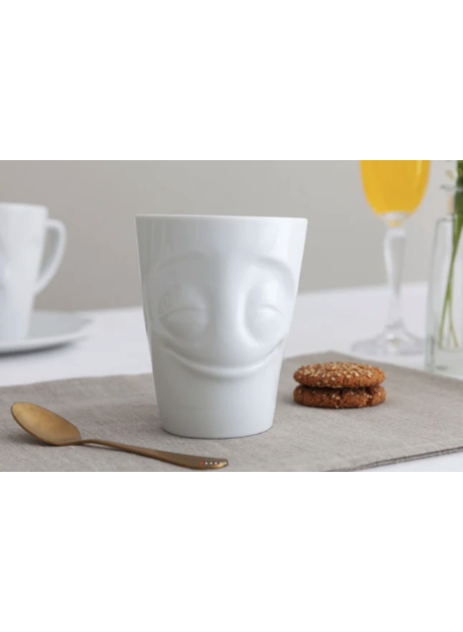 Cheery Face Coffee Mug with Handles