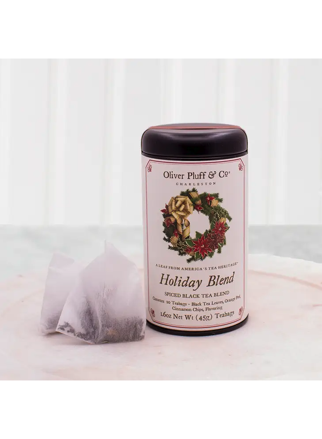Oliver Pluff's Holiday Blend - Teabags in Signature Tea Tin