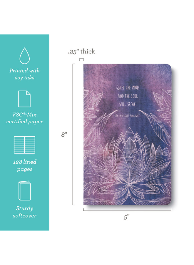 Write Now Journal "Quiet the mind and the soul" Softcover Journal