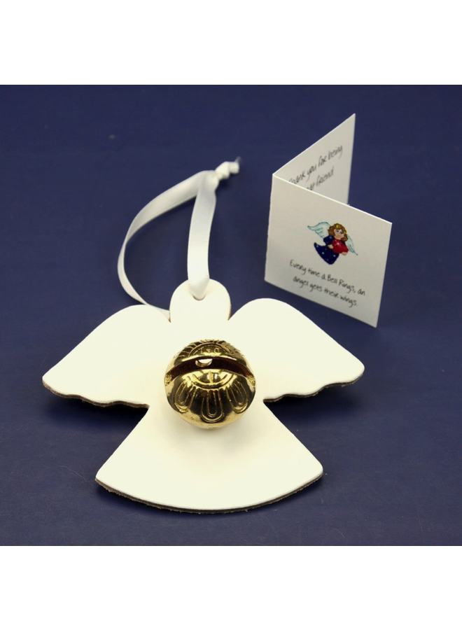 Angel Keepsake Bell w/ White Ribbon