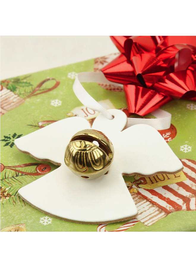 Angel Keepsake Bell w/ White Ribbon
