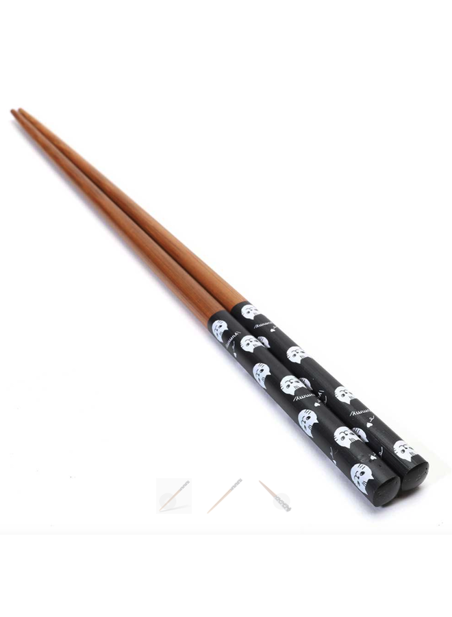Yummy Cat Black Bamboo Chopsticks