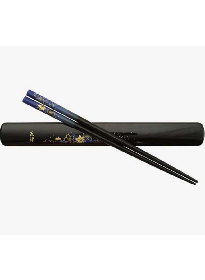 Chopsticks Box Set Blue Leaves