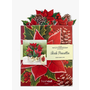 Birch Poinsettia Pop-Up Greeting Card
