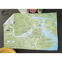 Boston Illustrated Map Hand Towel 16" x 24"