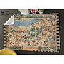 Pictoral Boston Map Hand Towel 16" x 24"