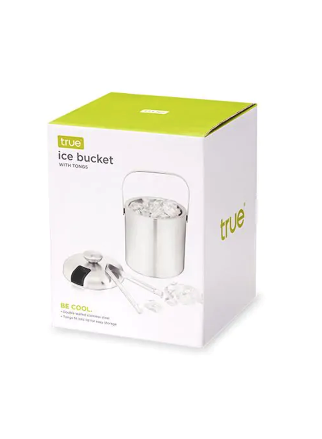 Stainless Steel Ice Bucket with Tongs