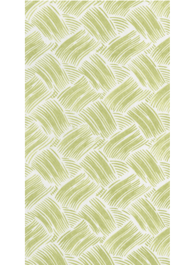 Basketry Moss Green Paper Linen Airlaid Guest Towels