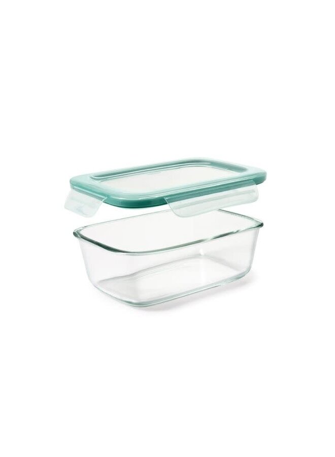 8 Cup Smart Seal Glass Rectangle Container