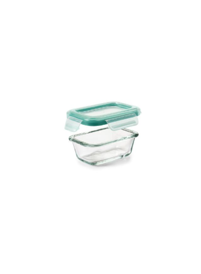 4 oz Smart Seal Glass Rectangle Container