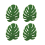 Coaster Monstera Londen Green 4 Pack