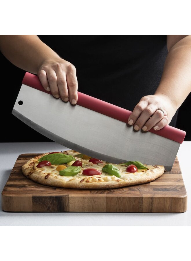 Cousin Luca's Rocking Pizza Cutter with Blade Guard