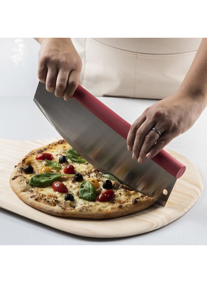 Cousin Luca's Rocking Pizza Cutter with Blade Guard