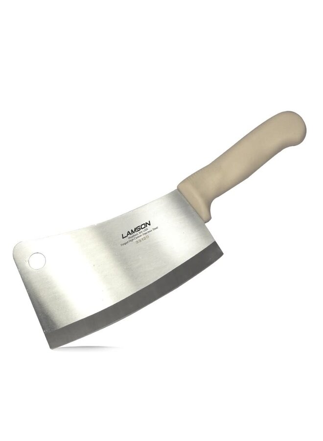 Meat Cleaver White PolyPro Handle 7.25"