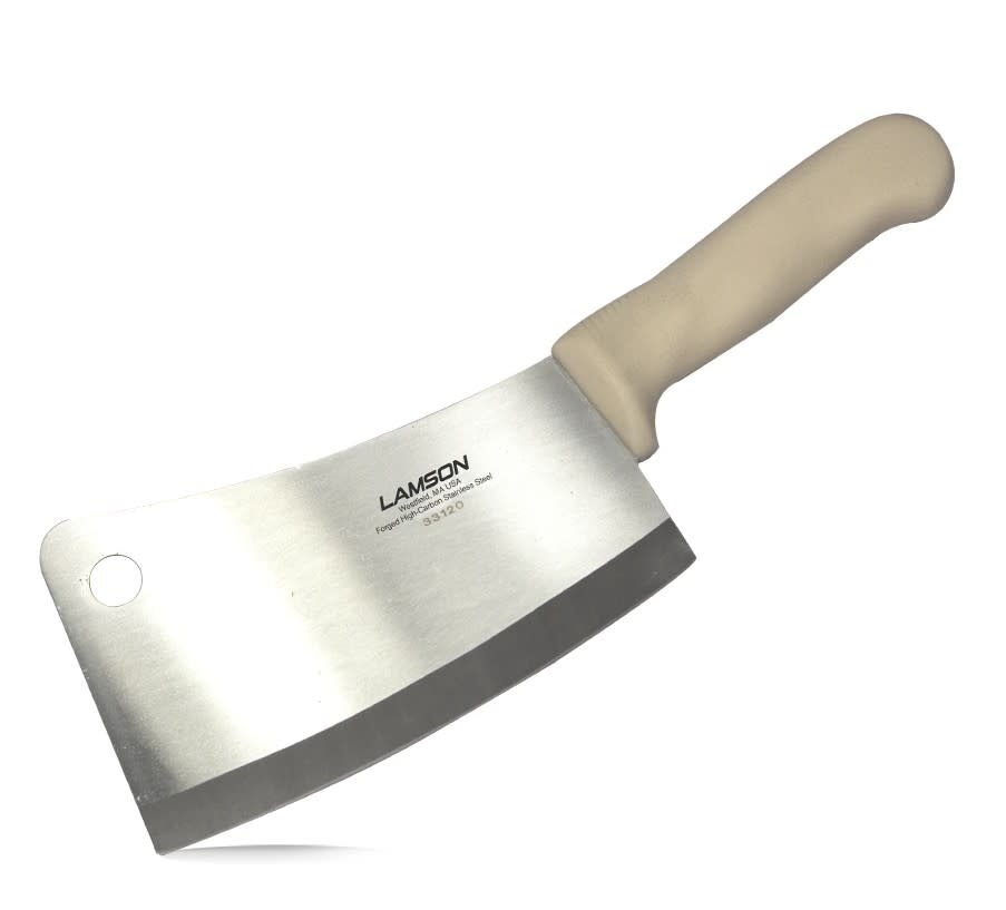 Meat Cleaver White PolyPro Handle 7.25" - Blackstone's of Beacon Hill