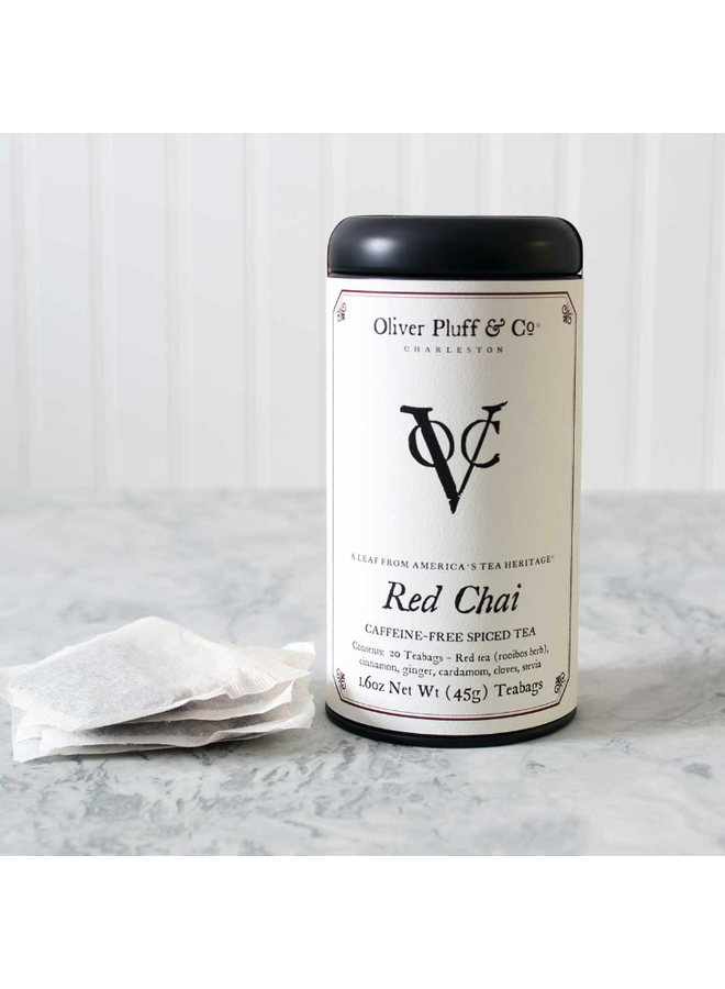 Red Chai - 20 Caffeine-Free Tea Bags in Signature Tea Tin