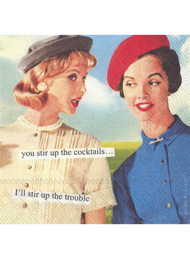 Anne Taintor Stir Up Cocktail Napkins - Pack of 20