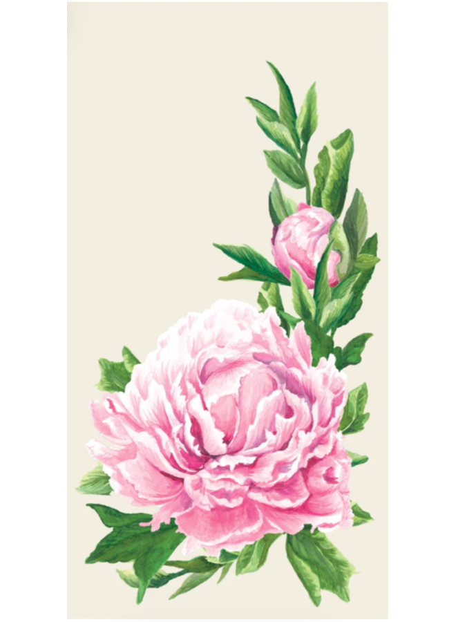 Peony Guest Napkin - pack of 16
