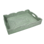 Rattan Scalloped Large Tray