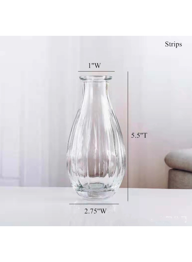 Vintage Glass Bud Vase 5.5"