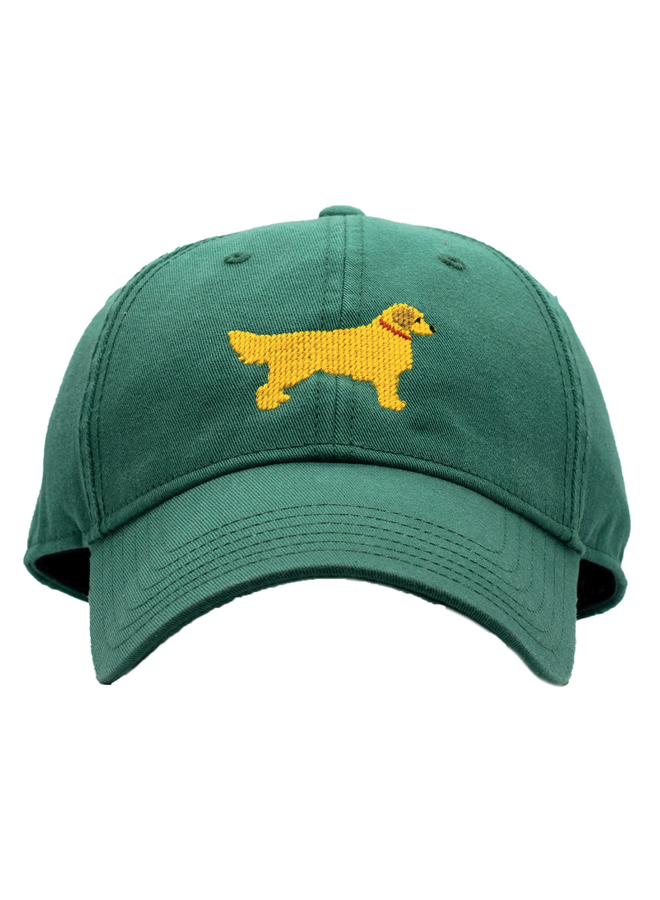 Golden Retriever Baseball Hat - New England Moss Green