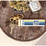 Boston Marathon 26.2 Stripes Keychain