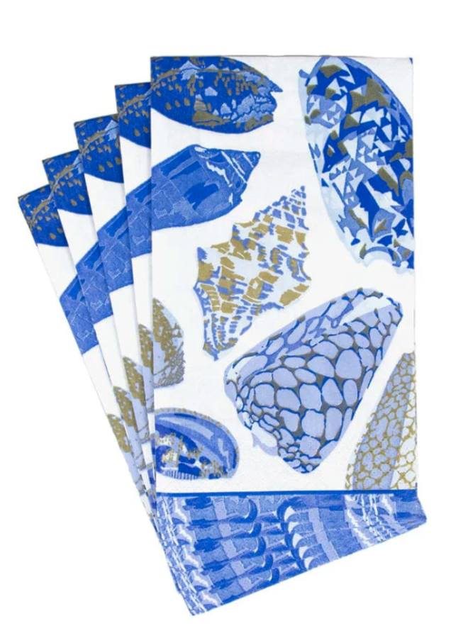 Coquillage Blue Guest Towel