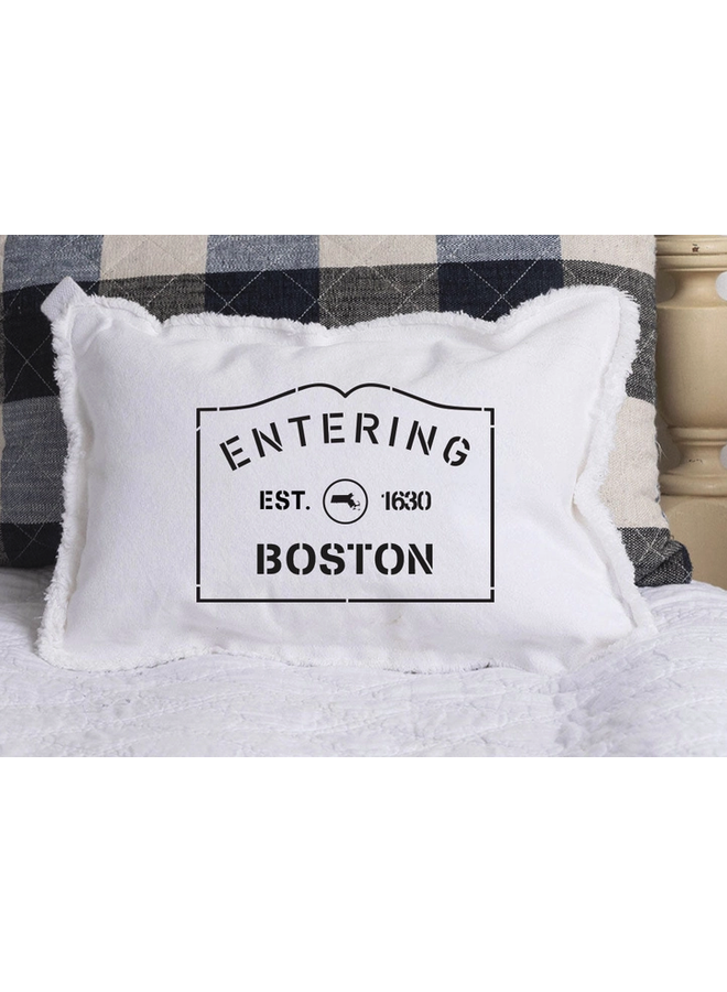 Entering Boston Lumbar Pillow