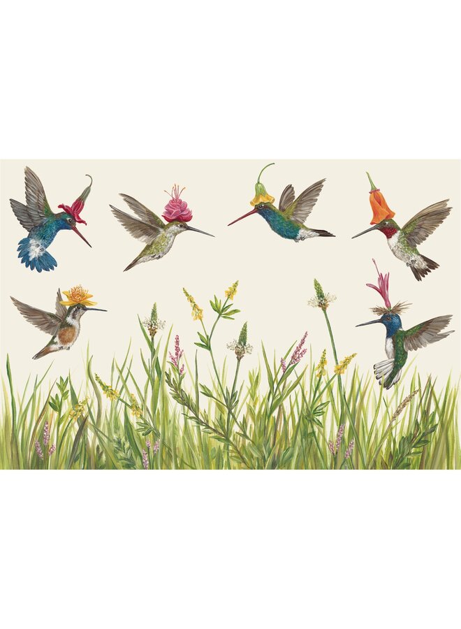 Hummingbirds Placemat - 24 Per Pad