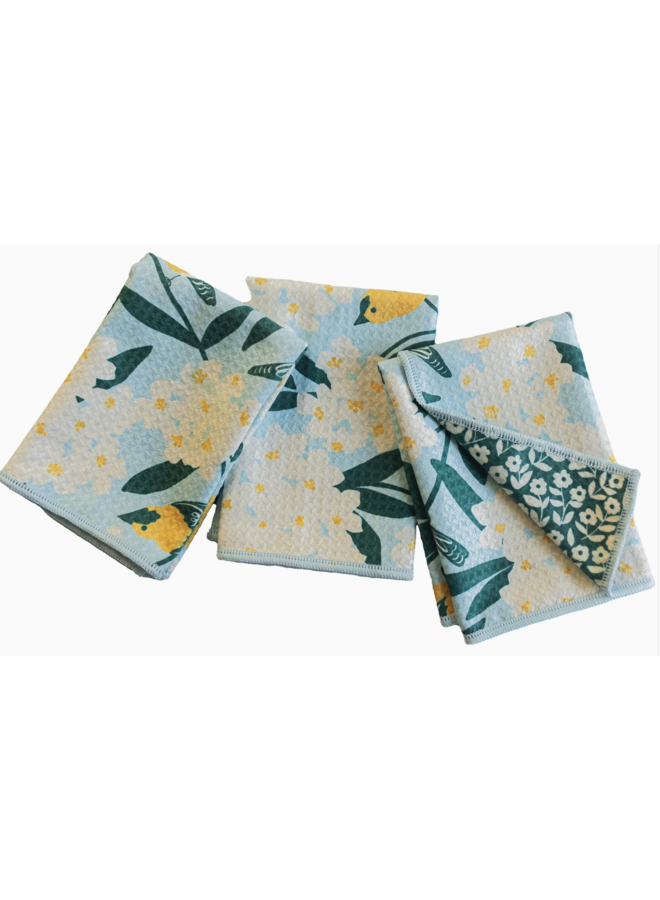 Mighty Mini Towel (Set of 3) Nuthatch Birdsong
