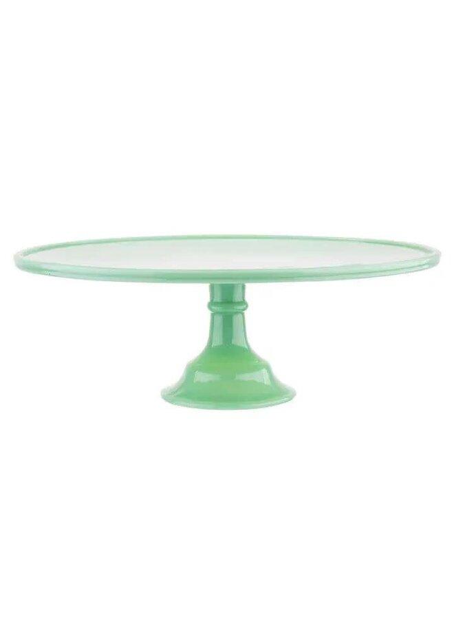Jadeite Glass Cake Stand
