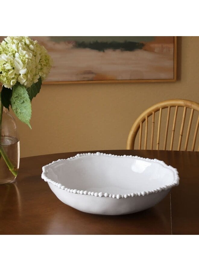 VIDA Alegria Large White Pasta Bowl