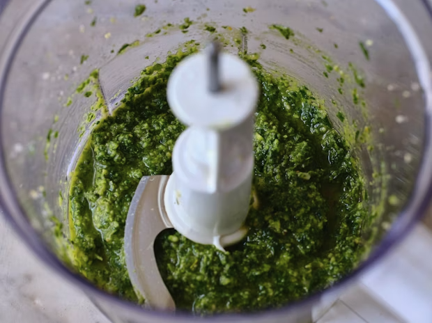 Making Pesto in Cuisinart Mini Food Processor