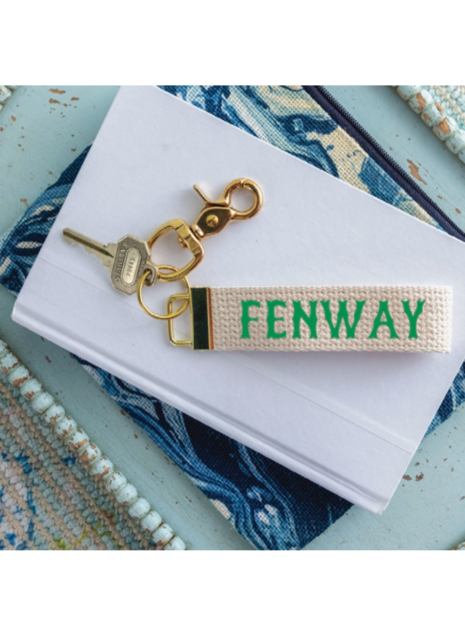 Fenway Keychain in Green Monster Green