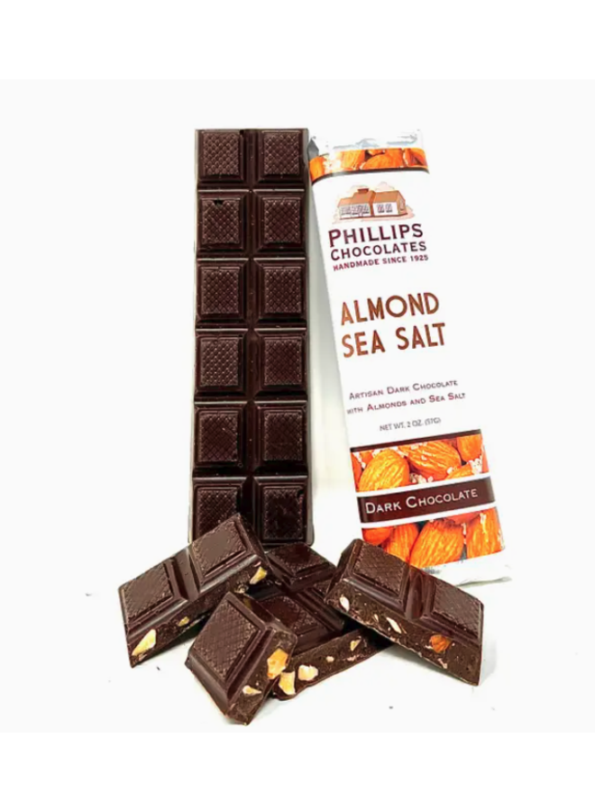 Almond Sea Salt Dark Chocolate Bar