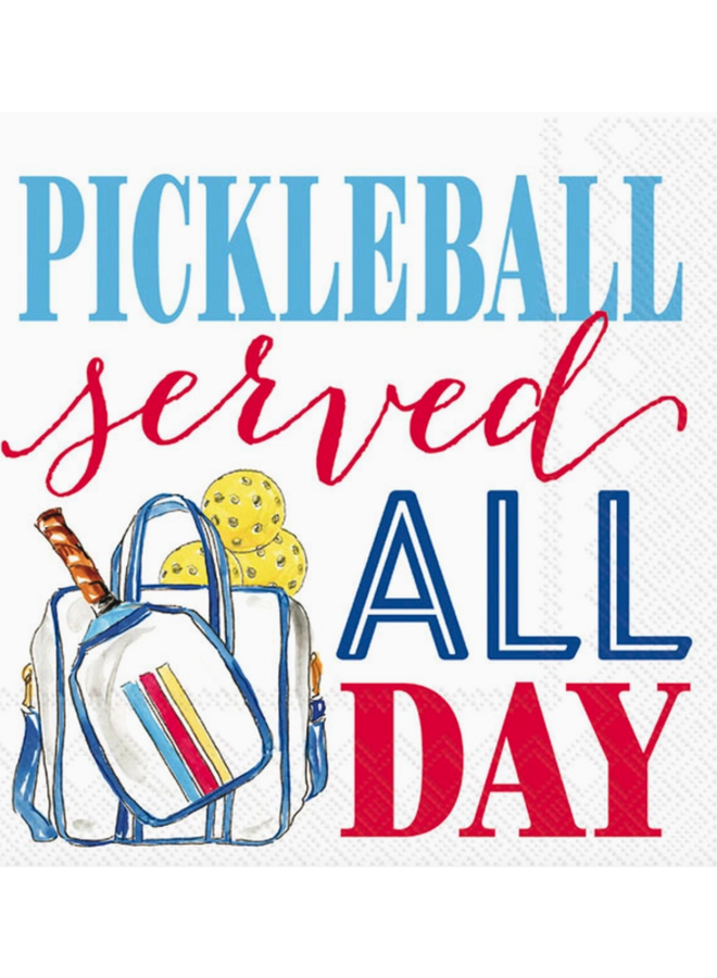 Pickleball Paper Cocktail Napkins - Pack of 20