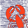 Waterline Lobster Paper Cocktail Napkins - Pack of 20