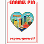 Boston Skyline Heart Pin