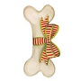 Dog Bone and Bow Christmas Ornament Tag w/ Header 4 Pack