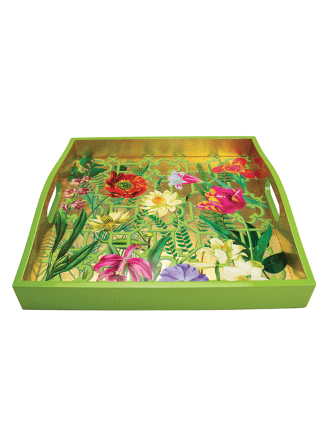 La Dolce Vita Gold Lacquer Square Tray