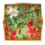 Christmas Garden Lacquer Square Tray