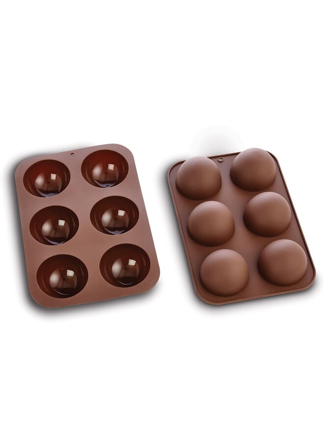 Hot Cocoa Bomb Forms, Silicone, Set of 2