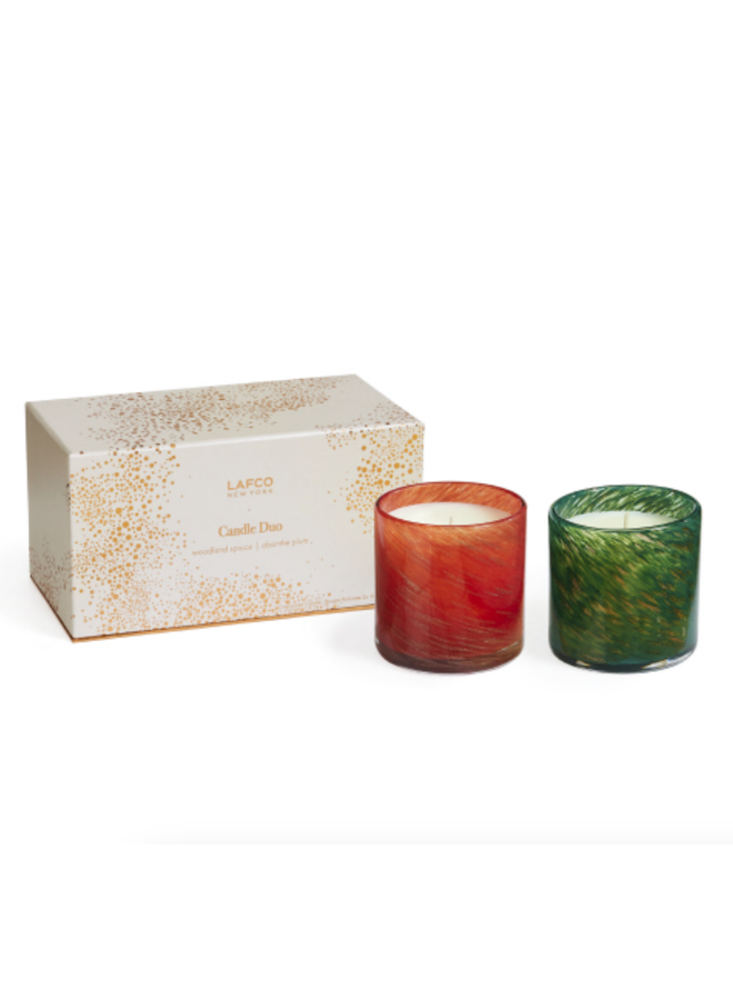 Classic White Maple Bourbon & Spruce Candle Duo 6.5oz