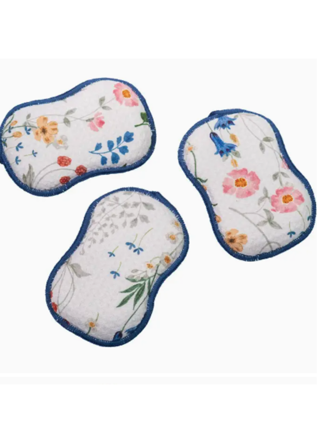 RE:usable Sponges (Set of 3) Serenity Floral