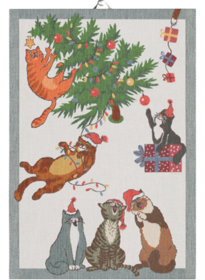 Purr-fect Christmas Towel 14" x 20"