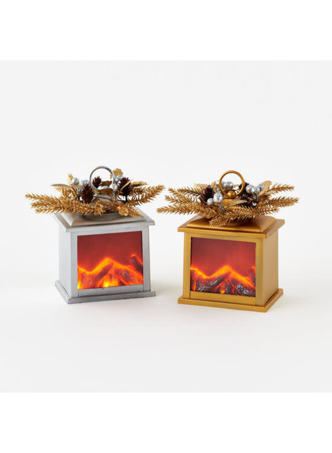 Mini Fire Light Lantern Ornament